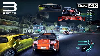 Need for Speed Carbon | RPCS3 v0.0.20-13252 | 4K ( 6 X IR ) 60FPS  | PS3  PC Gameplay