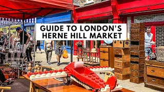 HERNE HILL MARKET IN LONDON | Food Stalls | Vintage Goods | Cafes | Shops | Herne Hill Station