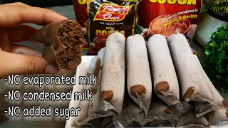 HOW TO MAKE SUPER LESS INGREDIENTS CHOCOLATE ICE CREAMDY using Family's Choice Sweetened Cocoa