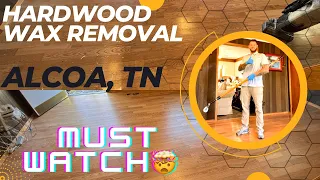 How to remove wax from hardwood floors🤩🤯