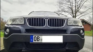 Bmw X3 E83 Facelift with 177hp TEST DRIVE IN GERMANY AUTOBAHN