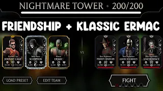 Nightmare Fatal Tower Final Boss Match 200 With Weak Account + Diamond/Epic Reward. MK Mobile.