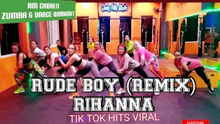 RUDE BOY (KLEAN REMIX) - RIHANNA - TIK TOK HITS VIRAL| RULYA MASRAH ZUMBA & DANCE WORKOUT CHOREO