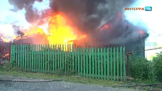 Пожар на Белинского   сгорели 2 жилых дома 07 06 21