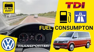 2019 VW T6 TRANSPORTER/MULTIVAN 2.O TDI BiTurbo (204 HP) 4MOTION DSG || AUTOBAHN fuel consumption