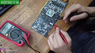 Onarılamaz denilen bir Rx 580 i daha onardık !!  Ekran Kartı Tamiri