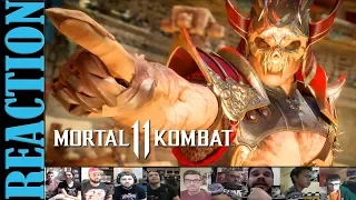 Reactors Reactions To Mortal Kombat 11 - Official Shao Kahn Reveal Trailer REACTIONS MASHUP