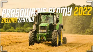 Prasowanie & zbieranie słomy 2022✓John Deere 6830premium✓John Deere 590✓Ursus c-360 ✓Mathbro Teleram