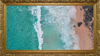 Aesthetic Seaside 4K Photography  Framed Peaceful Art - Screensaver  - TV Wallpaper HD - Nature