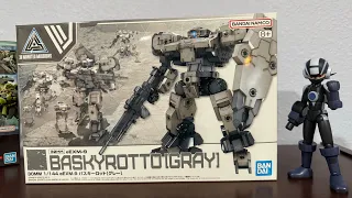 Bandai PLAMO 30 Minutes Mission 1/144 EXAMACS Baskyrotto (Gray) Unboxing