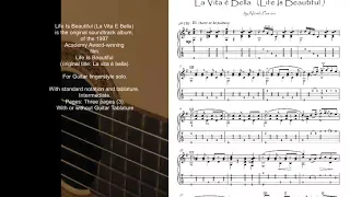 Life Is Beautiful (La Vita E Bella) guitar score