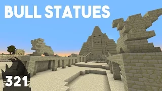 Minecraft Building w/ BdoubleO :: Bull Statues :: ep 321