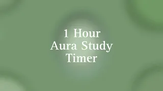 1-Hour Sage Green Aura Study Timer | Focus for Productivity