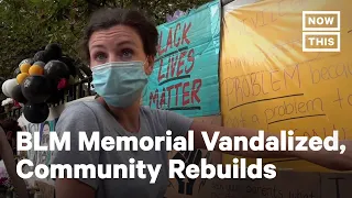 New Yorkers Rebuild Vandalized Black Lives Memorial | NowThis