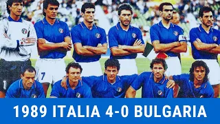 1989 Italia 4-0 Bulgaria (Prima doppietta del Roberto Baggio)