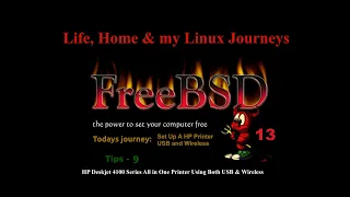 FreeBSD Tips 9 Printing HP USB & Wireless Printing HPLIP & CUPS Deskjet 4100 ALL-in-One (cheap)