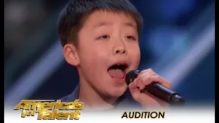 Jeffrey Li: Simon Cowell Promises A DOG To 12-Year-Old Child STAR! | America's Got Talent 2018