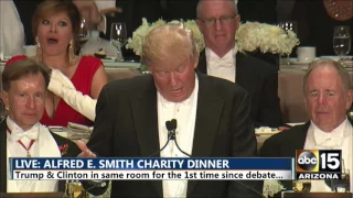 When Donald Trump's speech turns ugly at the Alfred E. Smith dinner