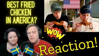 Best fried chicken in America!? Two swedes react to JOLLY