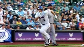 Mets score five runs in the seventh inning