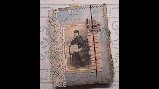 Handmade Vintage Look Writing Junk Journal, Book Lover's Journal