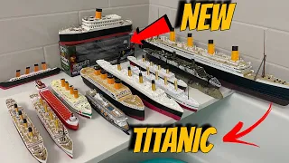 Will All These Ships Titanic, HMHS Britannic Models Sink or Float? Review and Unboxing New Ship!
