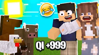 TESTANDO A INTELIGÊNCIA DOS ANIMAIS DO MINECRAFT! (QI)