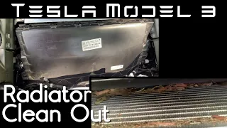 Tesla Model 3 - Radiator Duct Clean Out