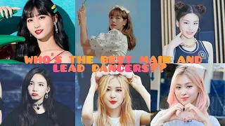 Main Dancer and Lead Dancer Ranking in Different Categories | Blackpink x TWICE x Itzy |