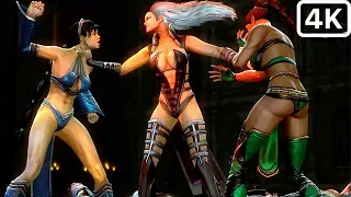 Mortal Kombat Sindel Destroy & kill Everyone Scene (2023) 4K-60FPS HDR ULTRA High Graphics