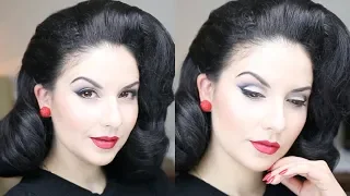 Maquillaje Estilo Pinup 1960 | Smoky Cat Eye 1960s Makeup ♥ Nena Moreno