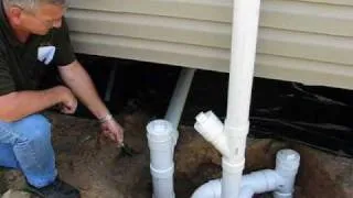 Mobile Home Sewer Connection