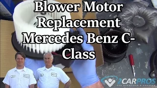 A/C and Heater Blower Motor Replacement Mercedes Benz C-Class 2000-2007