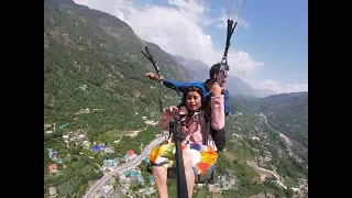 Paragliding rides scared me a lot , funny questions make rides beautiful and memorable.