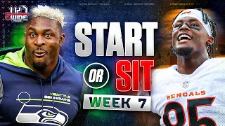 Must Start & Sit Wide Receivers in Week 7 of Fantasy Football | 5-Wide Fantasy