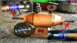 Wood cutting and Drilling tool making for Grinding machine Amazing video for Wood craftsman