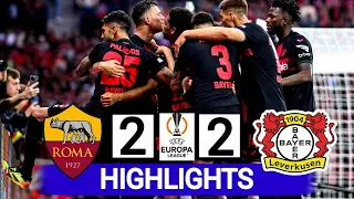 Bayer Leverkusen vs AS Roma (2-2) | All Goals & Highlights | Europa League 23/24