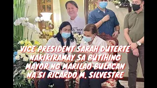 VICE PRESIDENT SARAH DUTERTE NAKIKIRAMAY SA BUTIHING MAYOR NG MARILAO BULACAN NA SI R.SILVESTRE!