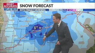 Next wave of snow sweeping through overnight