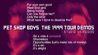 Pet Shop Boys - 1999 Tour Vocal Studio Demos (11 songs, REMASTERED 2023) [UNRELEASED]