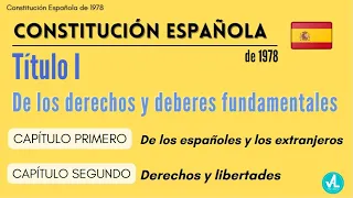 Título I Constitución Española 1978 | Capítulo I y Capítulo II