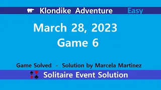 Klondike Adventure Game #6 | March 28, 2023 Event | Easy