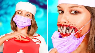 COOL HALLOWEEN MAKEUP & COSTUMES IDEAS || Spooky DIY Tutorials! Trick or Treat Stories by 123 GO!