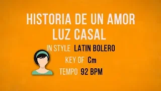 Historia De Un Amor - Karaoke Female Backing Track