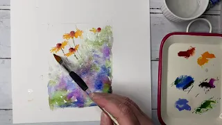 Easy Meadow Watercolour To Try!