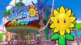 Super Mario Sunshine - The Wilted Sunflowers - (37/120) - (GC/Switch)