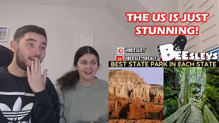 British Couple Reacts to The Best State Park in Each State