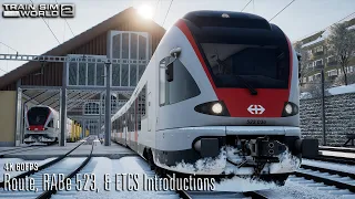 Route, RABe 523, & ETCS Introductions - S-Bahn Zentralschweiz - First Look - Train Sim World 2