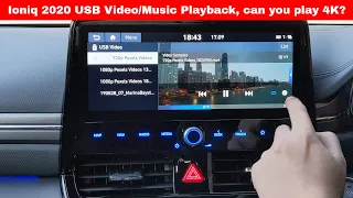 Hyundai Ioniq 2020 EV Infotainment - USB Video & Music (4K)