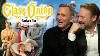 "Being in the bath is my whole arc!" Daniel Craig and Rian Johnson talk Glass Onion and Knives Out